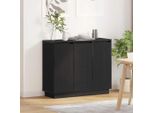 Maison Exclusive - Credenza Led Effetto Rovere Nero 90 X 32 X 75 Cm