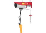 Paranco Elettrico Industriale A Fune - Argano A Fune - Portata 800 Kg - Altezza Di Sollevamento 6 M - Motore In Rame 1300 W - 220 V 50 Hz - Doppia Funzione Di Sollevamento - Rosso