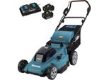 Makita DLM480PT2 - Tosaerba A Batteria - 18 V - 2 Batterie Ricaricabili, Caricabatterie Incluso - 3100 Giri/Min