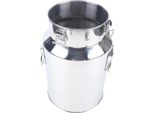 Lattiera - Acciaio Inox Da 18 Litri - Doppia Chiusura A Prova Di Perdite - Con Maniglia Per Il Trasporto - Per Latte E Vino - Blu