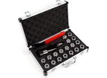 Set Di Pinze Di Serraggio ER32 - Cono Morse MT2/MK2 - 21 Pezzi - Filetto Di Tensione M10 - Per Fresatrici Cnc - Con Custodia