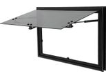 Finestra Esterna Camper/Caravan - Dimensioni 70×45 Cm - Vetro Temperato - Montaggio A Sandwich - Angolo Di Apertura 85° - Trasmissione Della Luce 18% - Spessore Del Corpo 30-40 Mm - Rosso