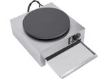 CrêPe Maker Elettrico E Piastra Per Pancake - 3000 W - Antiaderente - Con Spalmatore Per Pastella - Argento