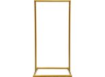 Arco Nuziale - Fondale E Sfondo - Quadrato - Acciaio - 50×40×100 Cm - Smaltato A Fuoco - Per Arco Di Palloncini E Sfondo Fotografico - Oro
