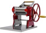 Macchina Per Pasta E Tagliatelle - Rullo Manuale Per Pasta/ Sfogliatrice - Manovella - Pressa Per Gnocchi/Maultaschen - Commerciale - Rosso