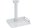 Supporto A Soffitto Per Proiettore - Universale - Regolabile In Altezza Da 34 A 56 Cm - Acciaio - Bianco