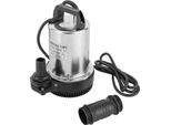 Pompa Sommergibile Per Acque Reflue - Pompa Per Feci 12 V Dc - 6000 L/H - 160 W - Corpo In Acciaio Inox - Spina Ue - 28×20×17 Cm