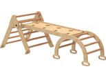 Struttura Da Arrampicata 7 In 1, Scala Ad Arco, Scala Triangolare, Rampa, Parete Da Arrampicata, Scivolo, Per Bambini Da 1,5 A 4 Anni, Pieghevole, Legno