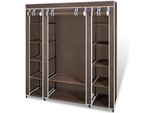Syfax™ Armadio In Tessuto Con Scomparti E Aste 45X150X176 Cm Marrone