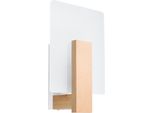 Lampada Da Parete Nelyo 1 E14 In Legno Naturale Di Lumilo