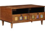 Syfax™ Mobile Tv Noce 70 X 33 X 46 Cm Legno Di Mango Massello