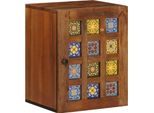 Syfax™ Mobile Appeso Da Bagno Con Archiviazione Noce 38 X 33 X 48 Cm