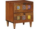 Syfax™ Armadio Da Notte Con Cassetto Marrone 40 X 33 X 46 Cm