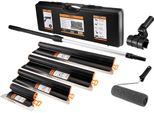 Set Di Spatole Neo Tools Per Intonaco E Gesso, 8 Pezzi In Valigetta – Spatola Per Superfici 200-800 Mm Con Lame In Acciaio Inossidabile Da 0,3 Mm, Asta Telescopica 0,7-1,2 M