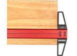 Righello Angolare Di Marcatura A T Per La Lavorazione Del Legno - Calibro Di Marcatura 400 Mm (40 Cm) - Marcatura Dei Fori - Strumento Di Misura Combinato - Lega Di Alluminio - Verde/Viola