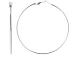 Paar Creolen Adelia´S "Damen Creolen Aus Poliertem Edelstahl Ø 1 Mm", Silber, Ohrringe, Damen, Damen, Edelstahl