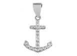 KettenanhäNger Adelia´s "Zeitloser Anker AnhäNger Aus 925 Sterling Silber", Silber, SchmuckanhäNger, Damen, Silber 925 (Sterlingsilber), KettenanhäNger