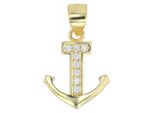 KettenanhäNger Adelia´S "Stylischer Anker AnhäNger Aus 925 Sterling Silber", Silber, SchmuckanhäNger, Damen, Silber 925 (Sterlingsilber), KettenanhäNger