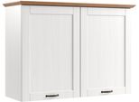 HäNgeschrank Home Affaire "Teramo", Weiß, Honig, B:105Cm H:75Cm T:37Cm, Massivholz, SchräNke, HäNgeschrank, Breite 105 Cm, 2 HolztüRen, 1 Einlegeboden