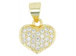 KettenanhäNger Adelia´s "Zeitloser Herz AnhäNger Aus 925 Sterling Silber", Silber, SchmuckanhäNger, Damen, Silber 925 (Sterlingsilber), KettenanhäNger