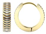 Paar Creolen Adelia´S "Damen Creolen Aus Poliertem Edelstahl Ø 12 Mm", Silber, Ohrringe, Damen, Damen, Edelstahl