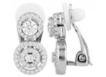 Paar Ohrclips Adelia´S "Damen Ohrclips Aus 925 Sterling Silber Und Zirkonia", Silber, Ohrringe, Damen, Damen, Silber 925 (Sterlingsilber)