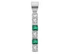 KettenanhäNger Adelia´S "Moderner Schmuck AnhäNger Aus 925 Sterling Silber", GrüN, SchmuckanhäNger, Damen, Silber 925 (Sterlingsilber), KettenanhäNger