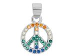 KettenanhäNger Adelia´S "Trendiger Schmuck AnhäNger Aus 925 Sterling Silber", Bunt, SchmuckanhäNger, Damen, Silber 925 (Sterlingsilber), KettenanhäNger