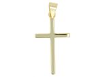 KettenanhäNger Adelia´S "Eleganter Kreuz AnhäNger Aus 925 Sterling Silber", Gold, SchmuckanhäNger, Damen, Silber 925 (Sterlingsilber), KettenanhäNger