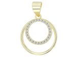KettenanhäNger Adelia´S "Stylischer Schmuck AnhäNger Aus 925 Sterling Silber", Gold, SchmuckanhäNger, Damen, Silber 925 (Sterlingsilber), KettenanhäNger
