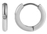 Paar Creolen Adelia´S "Damen Creolen Aus Edelstahl Ø 10 Mm", Silber, Ohrringe, Damen, Damen, Edelstahl