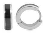 Paar Creolen Adelia´S "Damen Creolen Aus Edelstahl Ø 9 Mm", Silber, Ohrringe, Damen, Damen, Edelstahl