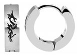 Paar Creolen Adelia´S "Damen Creolen Aus Edelstahl Ø 5 Mm", Silber, Ohrringe, Damen, Damen, Edelstahl