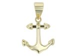 KettenanhäNger Adelia´S "Stilvoller Anker AnhäNger Aus 925 Sterling Silber", Gold, SchmuckanhäNger, Damen, Silber 925 (Sterlingsilber), KettenanhäNger