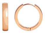 Paar Creolen Adelia´S "Damen Creolen Aus Edelstahl Ø 15 Mm", Silber, Ohrringe, Damen, Damen, Edelstahl