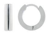 Paar Creolen Adelia´s "Unisex Creolen Aus Poliertem Edelstahl Ø 5 Mm", Silber, Ohrringe, Damen, Unisex, Edelstahl