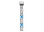 KettenanhäNger Adelia´S "Moderner Schmuck AnhäNger Aus 925 Sterling Silber", Blau, SchmuckanhäNger, Damen, Silber 925 (Sterlingsilber), KettenanhäNger