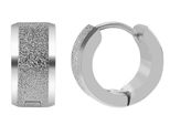 Paar Creolen Adelia´S "Damen Creolen Aus Edelstahl Ø 9 Mm", Silber, Ohrringe, Damen, Damen, Edelstahl