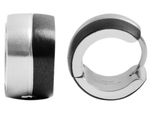 Paar Creolen Adelia´S "Damen Creolen Aus Mattem Edelstahl Ø 9 Mm", Silber, Ohrringe, Damen, Damen, Edelstahl