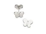 Paar Ohrstecker Jobo "Ohrringe Kinderohrringe Schmetterling", Silber (Silber 925), Ohrringe, MäDchen, Silber 925 (Sterlingsilber), 925 Silber Rhodiniert