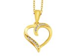 KettenanhäNger Adelia´s "Stylischer Herz AnhäNger Aus 925 Sterling Silber", Gold, SchmuckanhäNger, Damen, Silber 925 (Sterlingsilber), KettenanhäNger