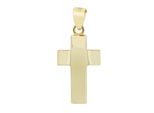 KettenanhäNger Adelia´s "Trendiger Kreuz AnhäNger Aus 925 Sterling Silber", Gold, SchmuckanhäNger, Damen, Silber 925 (Sterlingsilber), KettenanhäNger