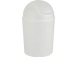 Wenko Cestino Per Rifiuti Arktis Bianco 4,5 L Coperchio Basculante Bagno Wc Cucina Cosmetici