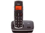 Brondi Bravo Gold Telefono Dect Cordless Nero Con Vivavoce E Identificatore Chiamate