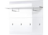 Germania Pannello Appendiabiti "GW-ADANA"" In Bianco Lucido, 96 X 90 X 31 Cm (Lxaxp), 3575-84"