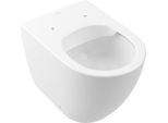 Villeroy & Boch Subway 2.0 Wc à Fond Creux, Ovale, Au Sol, Sortie Horizontale, Directflush, 370X560X400Mm, 5602R0R1, 5602R0R1