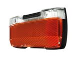 Herrmans 4099-0146 Luce Per Portapacchi Posteriore H-Trace E-Bike, 50 Mm, Rosso/Nero