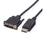 Roline Cavo Displayport Dp St - Dvi St, Nero, 1,5 M
