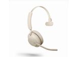 Jabra 26599-899-898 Cuffie Evolve2 65 Ms Mono Bt, USB-C, Beige, Wireless
