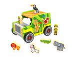 Tooky Toy Safari In Legno Jeep, Sorter, Auto